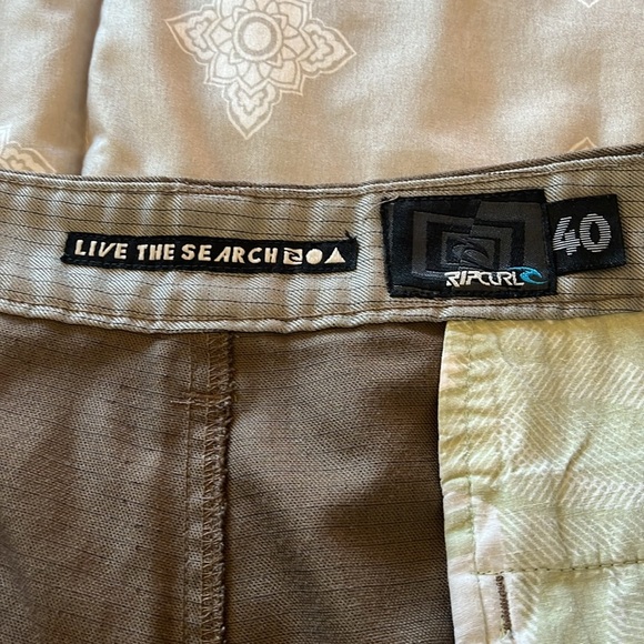 Rip Curl Brown Pinstripe Cheap Thrills Walkshort Size 40 - Picture 6 of 8